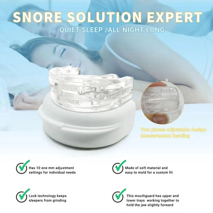 Adjustable Anti-Snoring Mouth Guard  Mouthpiece Sleeping Devices Bruxism Snoring Stopper Improve Sleep Mouthpiece Beauty Trend Shop