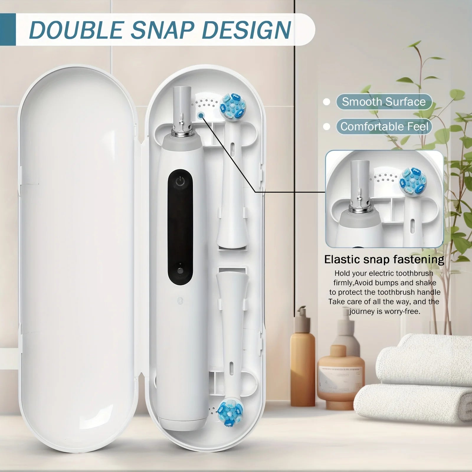Electric toothbrush travel case，Portable dust-proof storage box，AdaptationOral-B iO Series electric toothbrushes Beauty World Shop