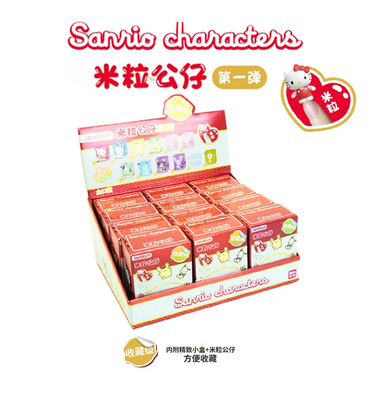 Sanrio Characters Sanrio Family Mini Figurine Series Blind Box Mini Doll Kt Cat Melody Kuromi Office Desktop Decoration Toy Gift Beauty World Shop