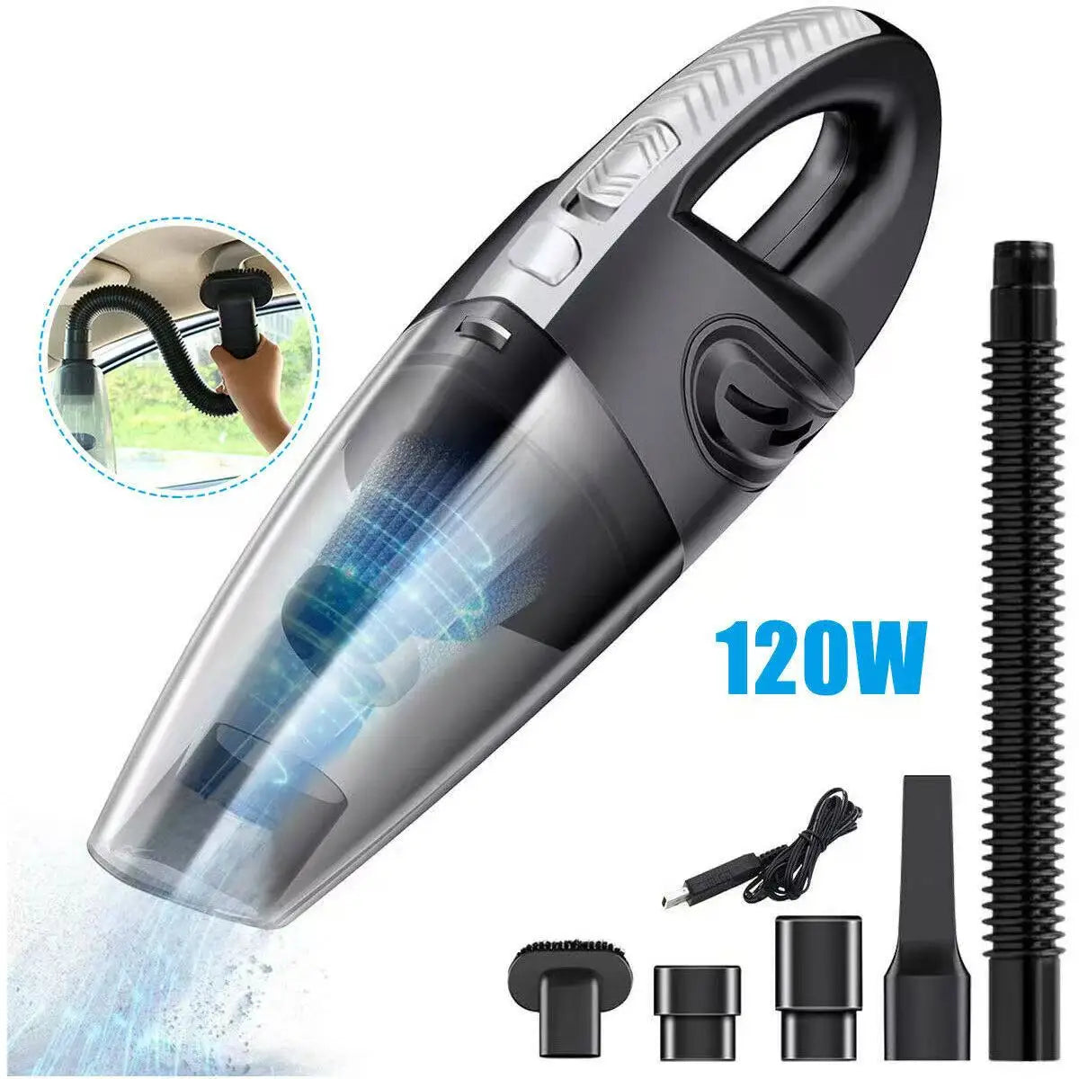 2025 New Handheld Vacuum Cleaner Multi-Function Integrated Machine Home Car Portable Wireless High Suction Gift Beauty World Shop