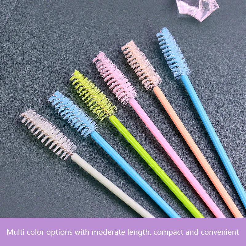 50Pcs Eyelash Brushes Makeup Brushes Disposable Mascara Wands Applicator Spoolers Eye Lashes Cosmetic Brush Lash Extension Tool Beauty World Shop