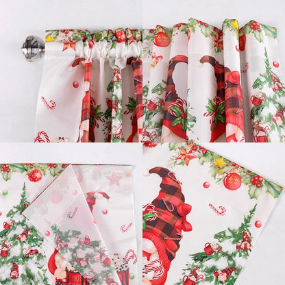 Christmas Short Curtains Valances Merry Christmas Decorations For Home 2025 Xmas Navidad Kitchen Bedroom Ornaments New Year 2026 Beauty World Shop
