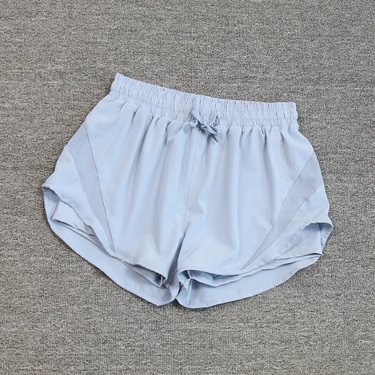 2024 summer cross-border foreign trade Fitness running exercise shorts women's breathable quick-drying anti-exposure short pants