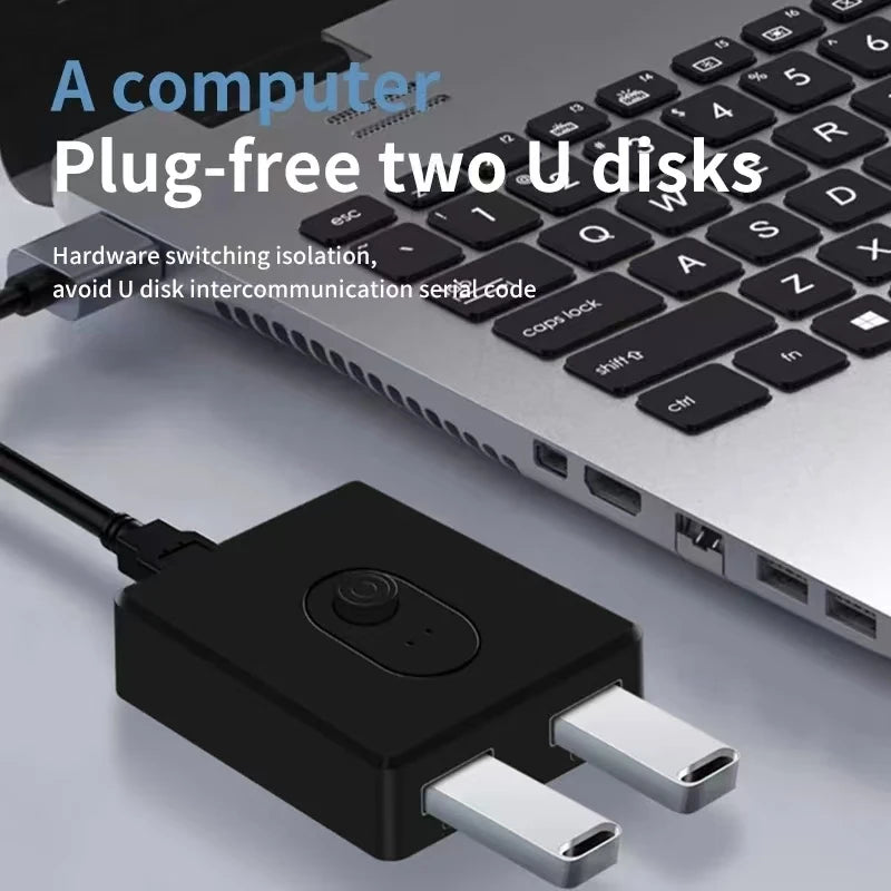 USB2.0 Switch 1x2/2x1 USB Hub Bidirectional USB3.0 Switcher USB2.0 Extender Shared Controller for PC Keyboard Mouse Printer ﻿ Beauty World Shop