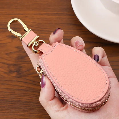 1PCS Leather Zipper Key Wallet Keychain Multifunctional Mini Purse Key Holder Case Beauty World Shop