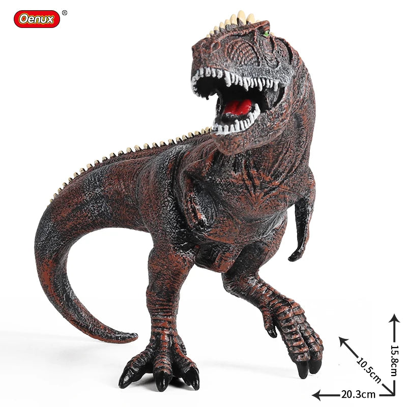 Oenux Dinosaurs World Brinquedo Savage Jurassic Indominus Rex Spinosaurus Triceratops Action Figures Collection Toy Kids Gift Beauty World Shop