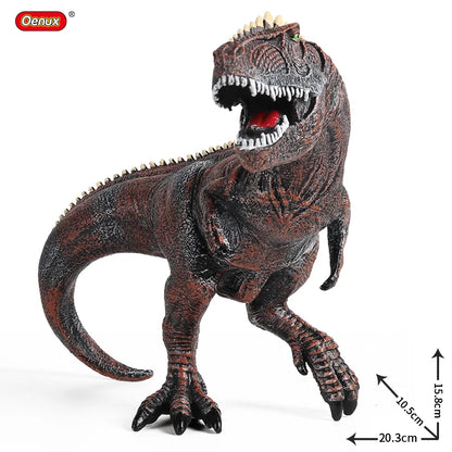 Oenux Dinosaurs World Brinquedo Savage Jurassic Indominus Rex Spinosaurus Triceratops Action Figures Collection Toy Kids Gift Beauty World Shop