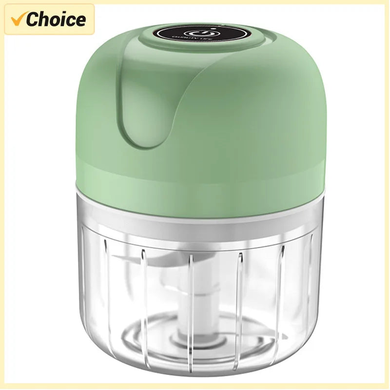 250ml Garlic Masher Crusher Electric Kitchen Food Chopper USB Portable Meat Grinder Vegetable Chopper for Kitchen Gadgets Beauty World Shop