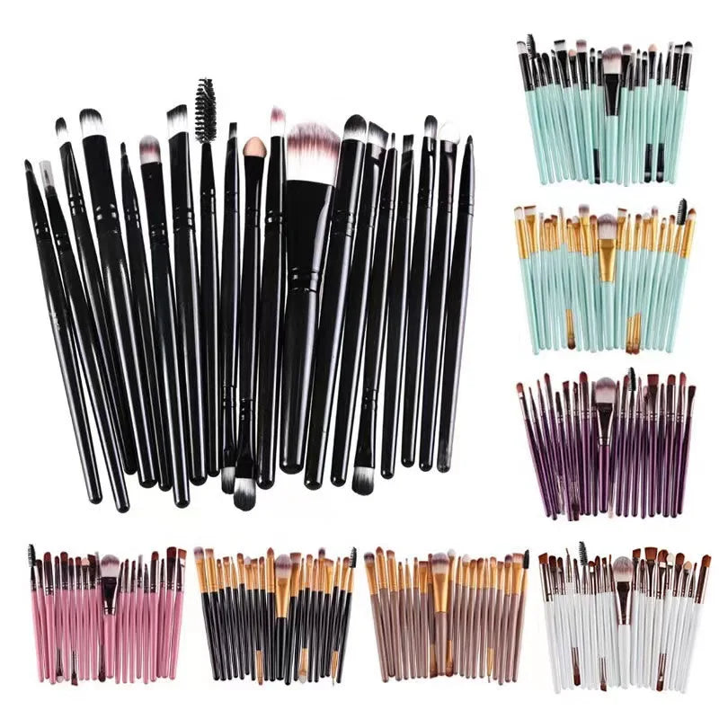 20pcs Eye brush Complete eyeshadow Brush Beauty Tool Explosive neutral logo Free Eyeliner brush Beauty World Shop