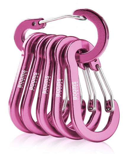 Booms Fishing CC1 Steel Small Carabiner Clips Outdoor Camping  Multi Tool  Fishing Acessories 6pcs Beauty World Shop