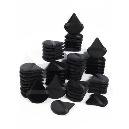 Black Triangle Powder Puff Facial Makeup Sponge Soft Velvet Cosmetics Puff Mixer Beauty Foundation Make-Up Sponge Makeup Access Beauty World Shop