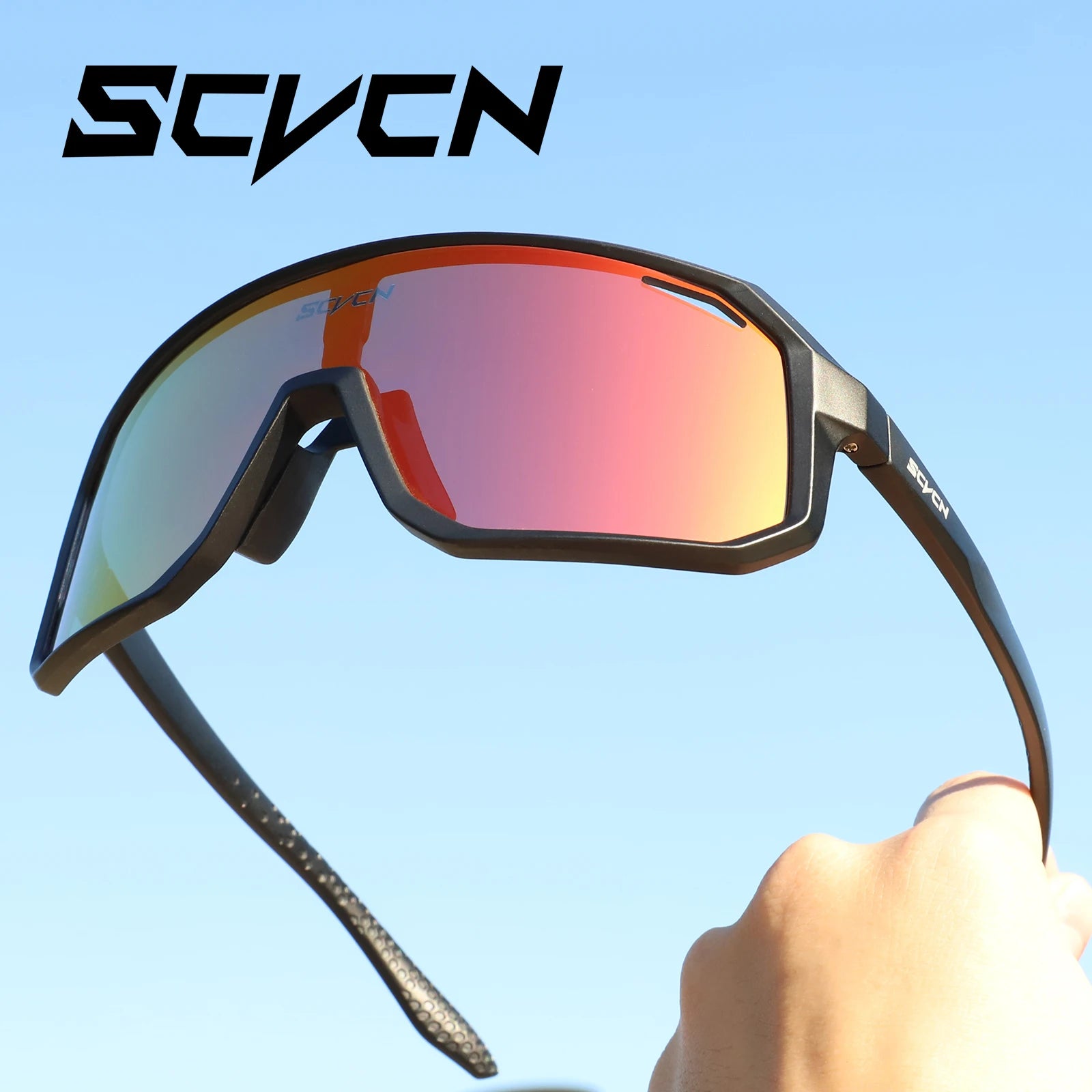 SCVCN Men bicycle Cycling Sunglasses Woman MTB road bike Driving Goggles Outdoor Sports running Glasses UV400 Hiking Eyewear Beauty World Shop