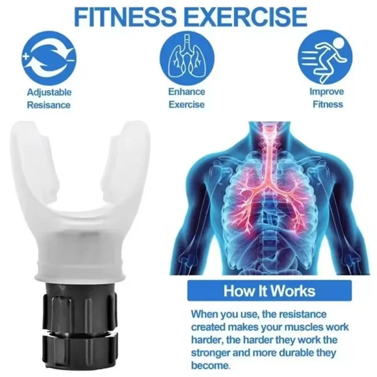 Silicone Respiratory Trainer Lung Ventilator Fitness Equipment High-altitude Respiratory Training Tools for Exercise Beauty World Shop