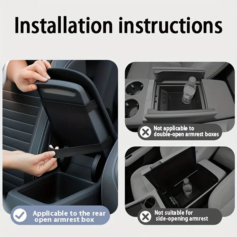 Car Armrest Pad, Plush Heightening Pad for Central Console, 1pc, for Vehicles, for Car Interior, Armrest Cover Beauty World Shop
