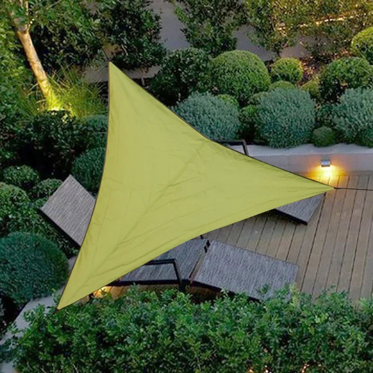 3x3x3M Folding Waterproof Triangle Sun Shade Sail Canopy For Outdoor Activities Backyard Awning Camping Tents Shade Cloth Beauty World Shop