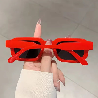 New Men Vintage Rectangle Frame Sunglasses Fashion Retro Sun Glasses Luxury Brand Design Glasses UV400 Eyewear Women Goggles Beauty World Shop