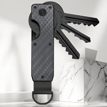 Minimalist Innovative Aluminum Alloy Compact Key Holder Key Rings Key Organizer Metal Key Holder 2-6 Keys Beauty World Shop