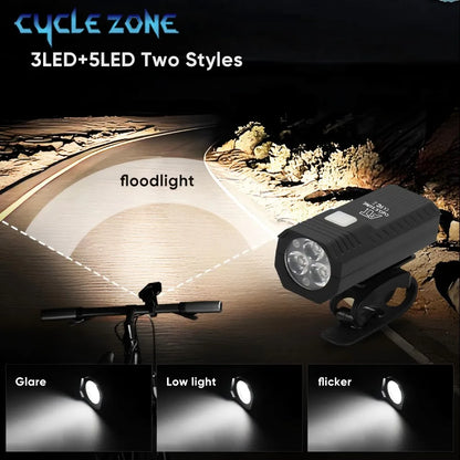 Bike Light Set Front Light with Taillight LED Rechargeable Bicycle Lights 3 Modes Headlight Easy to Install Night Cycling Lamp Beauty Fashion