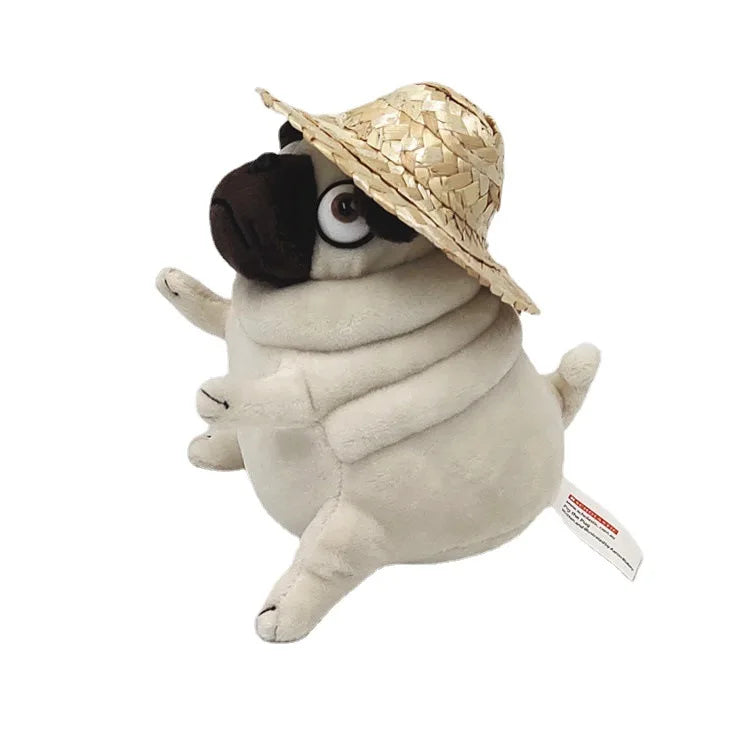 kawaii Plush Toys 15cm dog the Elf Fat Pug Sitting Pug Dogs Toy Stuffed Dolls for Kids Children Birthday Gift Dolls Beauty World Shop