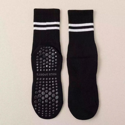 8 Pairs Girl Women's Yoga Socks Solid Colors Non-Slip Grip Socks for Pilates Workouts Ballet Dance and Gym Socks Beauty World Shop