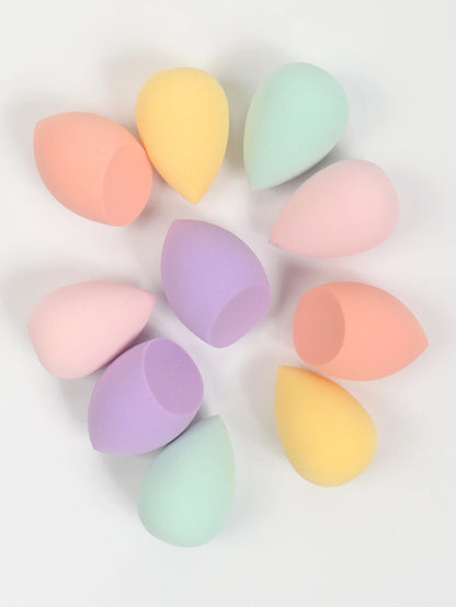 10 件 Mini Makeup Sponge Powder Puff Beauty Sponge for Makeup Concealer Liquid Foundation Face Cosmetic Puff Make up Sponge Beauty World Shop