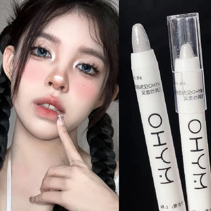 Lying Silkworm Pen Monochrome Brightening Highlight with Flash Eye Shadow Pen Beauty World Shop