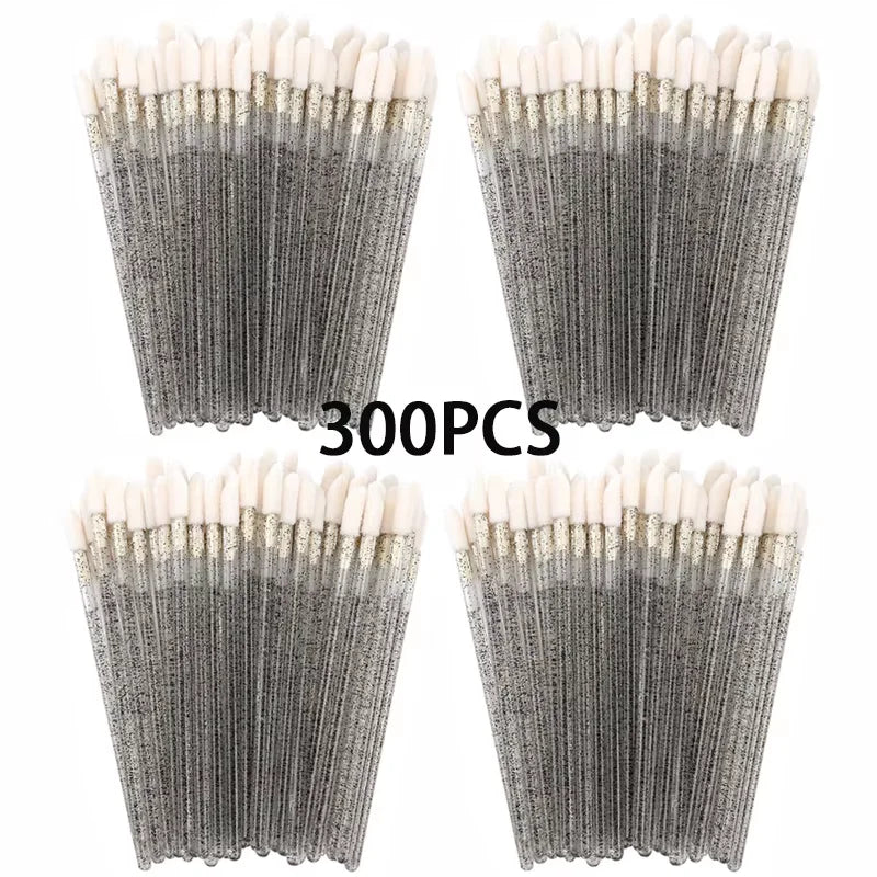 100/200pcs Lip Wands Applicators Eyelashes Brushes Lipstick Brush Mascara Applicator Gloss Wands Eyelash Extension Makeup Tool Beauty World Shop