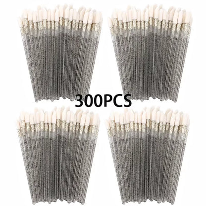 100/200pcs Lip Wands Applicators Eyelashes Brushes Lipstick Brush Mascara Applicator Gloss Wands Eyelash Extension Makeup Tool Beauty World Shop
