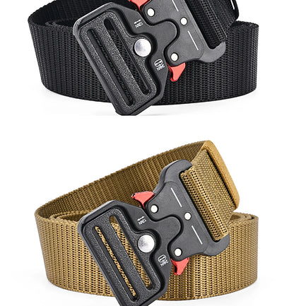 Men's Belt Outdoor Multi Function Belt High Quality Canvas For Nylon Male Luxury Belts Women's Sports Jeans Belt Neutral Belts Beauty World Shop