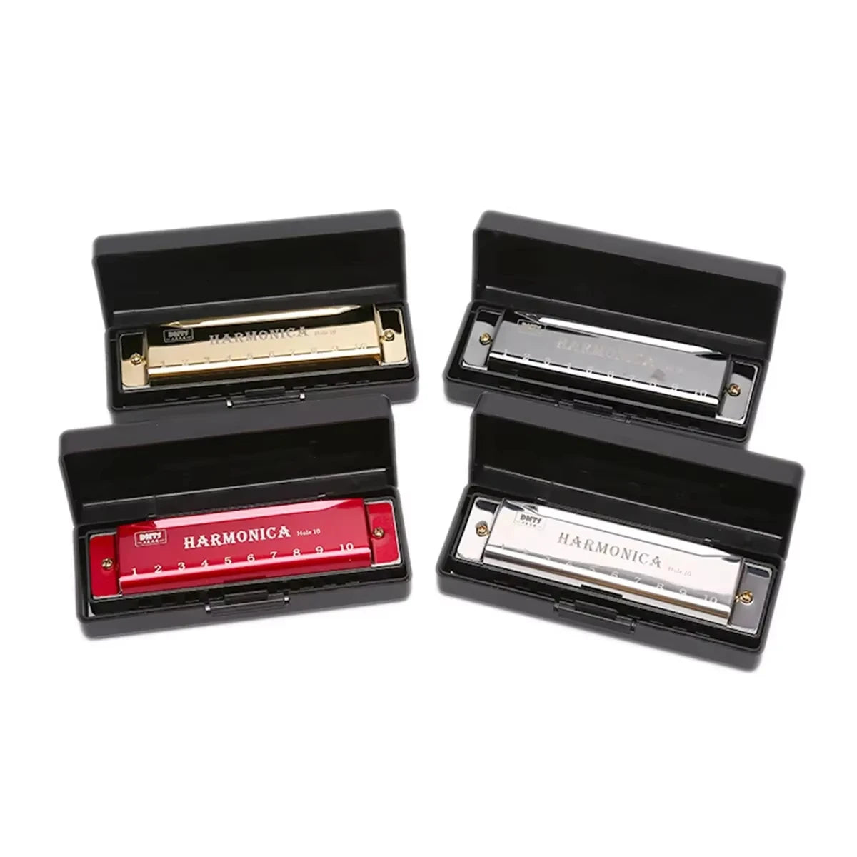 Harmonica Key of C 10 Hole Diatonic Harmonica C with Case for Beginner Students Kids Gift with Case Beauty World Shop