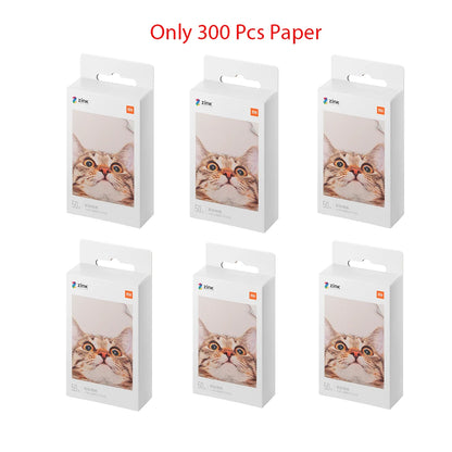 Original 100% Xiaomi ZINK Pocket Printer Paper Self-adhesive Photo Print 50pcs Sheets Xiaomi 3-inch Mini Pocket Photo Printer CN Beauty World Shop