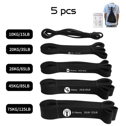Exercise Elastic Band For Sport Strength Pull Up Assist Band Heavy Duty Resistance Band  Workout Pilates Fitness Equipment Beauty World Shop