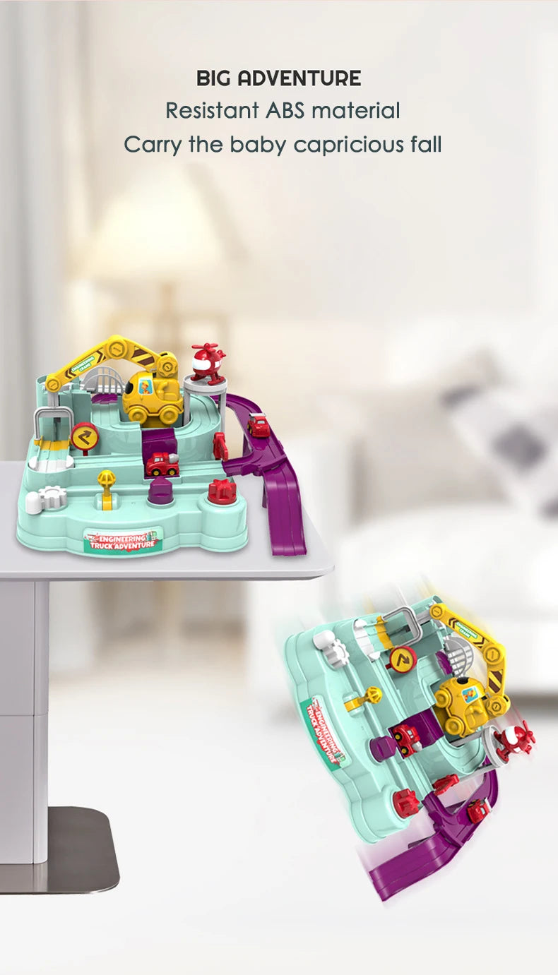 Racing Rail Car Model Educational Toys Children Track Adventure Game Brain Mechanical Interactive Train Animals Space Rocket Toy Beauty Fashion