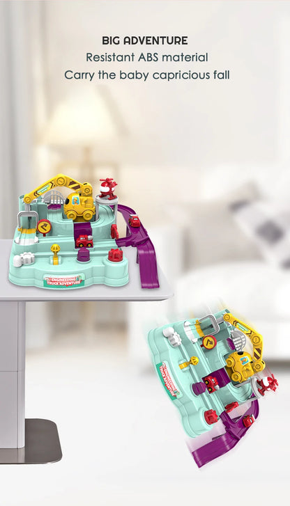 Racing Rail Car Model Educational Toys Children Track Adventure Game Brain Mechanical Interactive Train Animals Space Rocket Toy Beauty Fashion