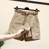 khaki with belt