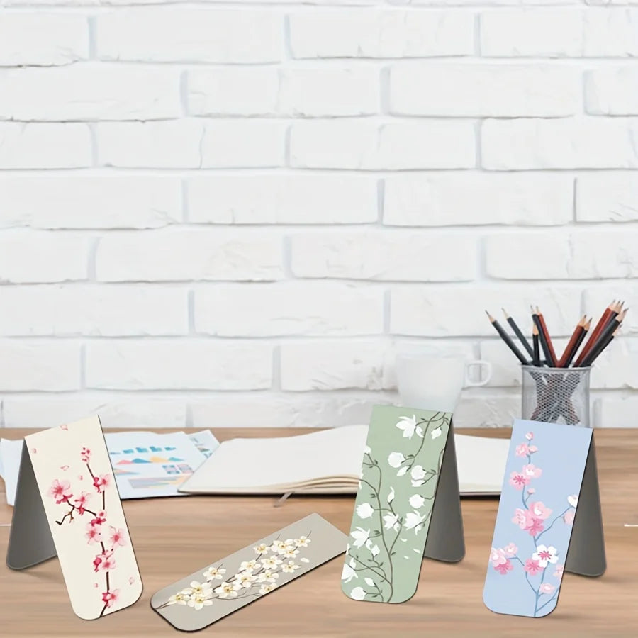 12pcs Magnetic Bookmarks For Women Flower Planner Magnetic Bookmark Assorted Book Magnets Page Markers Clip Magnetic Bookmarks Beauty World Shop