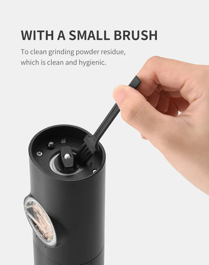 Electric Automatic Salt And Pepper Grinder Set Rechargeable With USB Gravity Spice Mill Adjustable Spices Grinder With LED Light Beauty World Shop