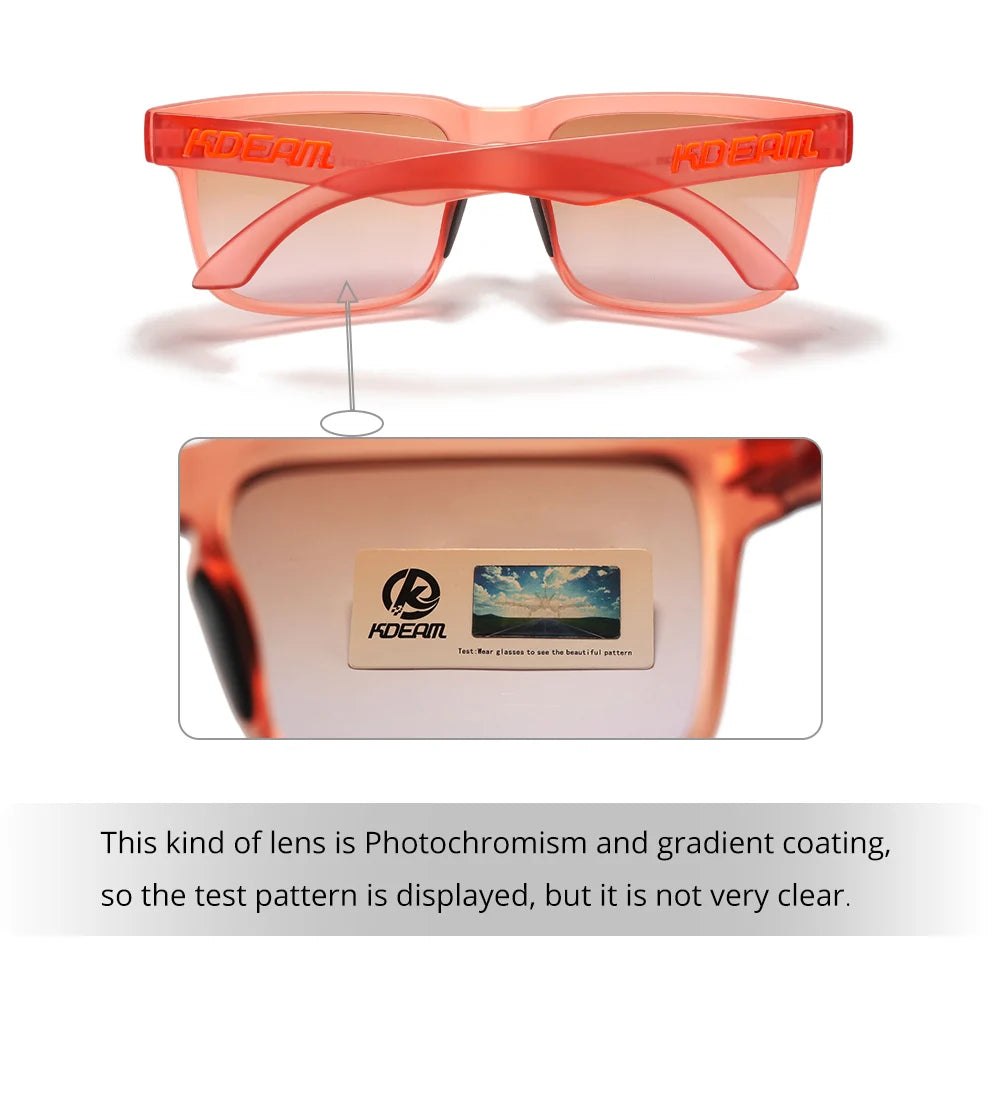 KDEAM Men's Polarized Sunglasses Square Casual Outdoors Sun Glasses Women Unisex Sunglass For Couple With Zipper Case Beauty World Shop