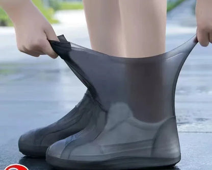 1 Pair Silicone WaterProof Shoe Covers Lip-resistant Rubber Rain Boot Rain Gear Overshoes Accessories for Outdoor Rainy Day Beauty World Shop