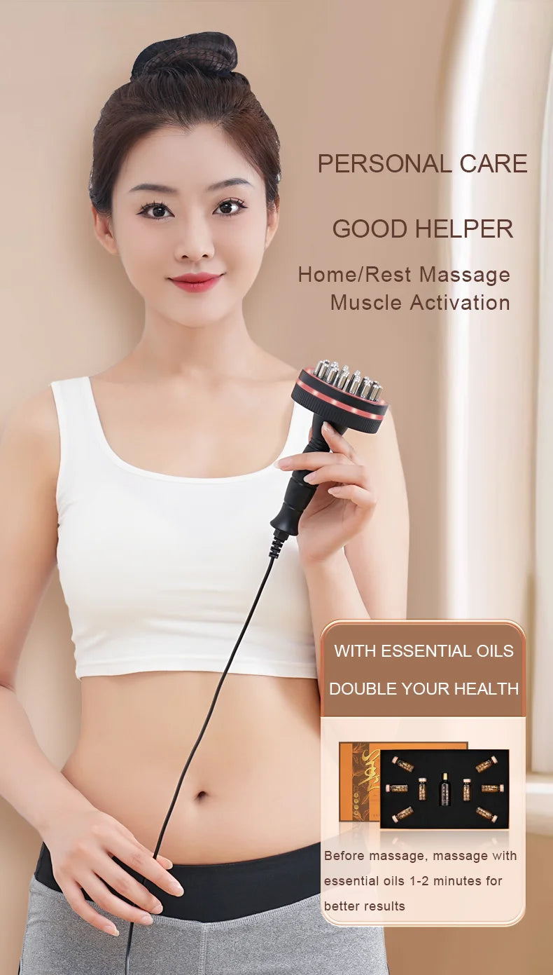 Electric Gua Sha Massager, Heating Body Massage Brush for Neck, Shoulder, Back, Legs and Abdomen, Portable Warm Massage Device f Beauty World Shop