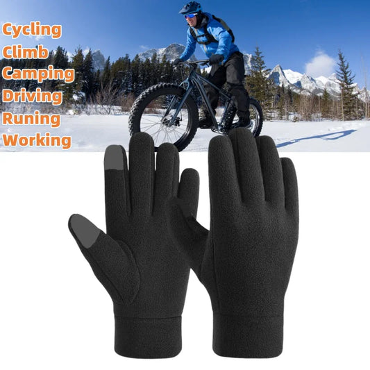 Warm Winter Gloves Polar Fleece Cold Weather Gloves Touch Screen Women and Men Thermal Gloves for Running Hiking Beauty World Shop