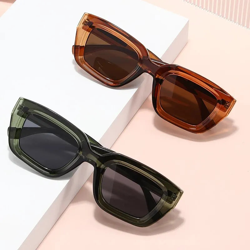 2023 Retro Square Sunglasses UV400 Protection Fashion Eyewear for Men Women Outdoor Shades Beauty World Shop