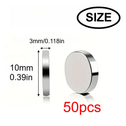 10x3/6x3mm mini whiteboard magnet, widely used in Halloween DIY, refrigerator stickers warehouse tool classification bag buttons Beauty World Shop