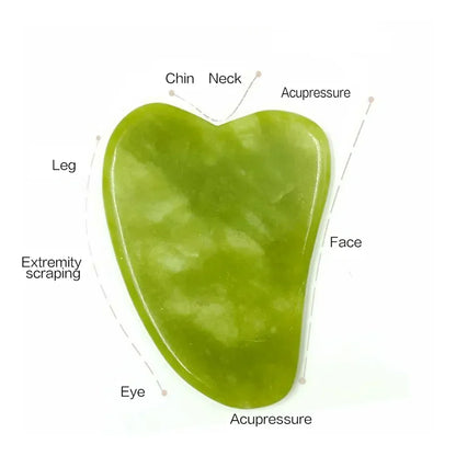 Natural Jade Roller Face Gua Sha, Natural Stone, Body Neck Massager, Acupoint, Eye Care Spa Massage Tools Massage Visage Lifting Beauty World Shop