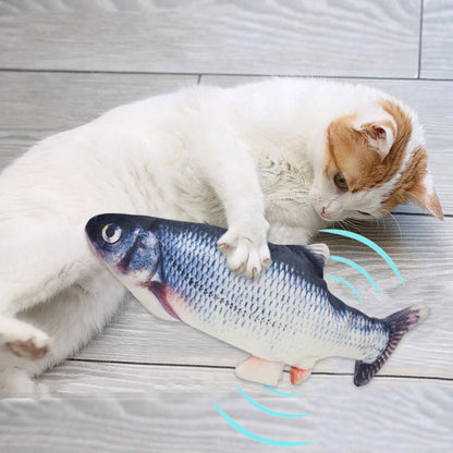 Cat Toys Fish USB Charger Fish Interactive Electric Floppy Fish Cat Toy Realistic Pet Cats Chew Bite Toys Pet Supplies Cats Dog Beauty World Shop