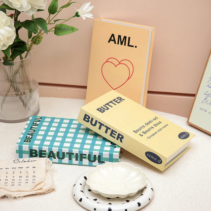 3Pcs Foldable Fashion Fake Books Living Room Decoration Designer Books Coffee Table Ornaments Club Hotel Room Villa Prop Books Beauty World Shop