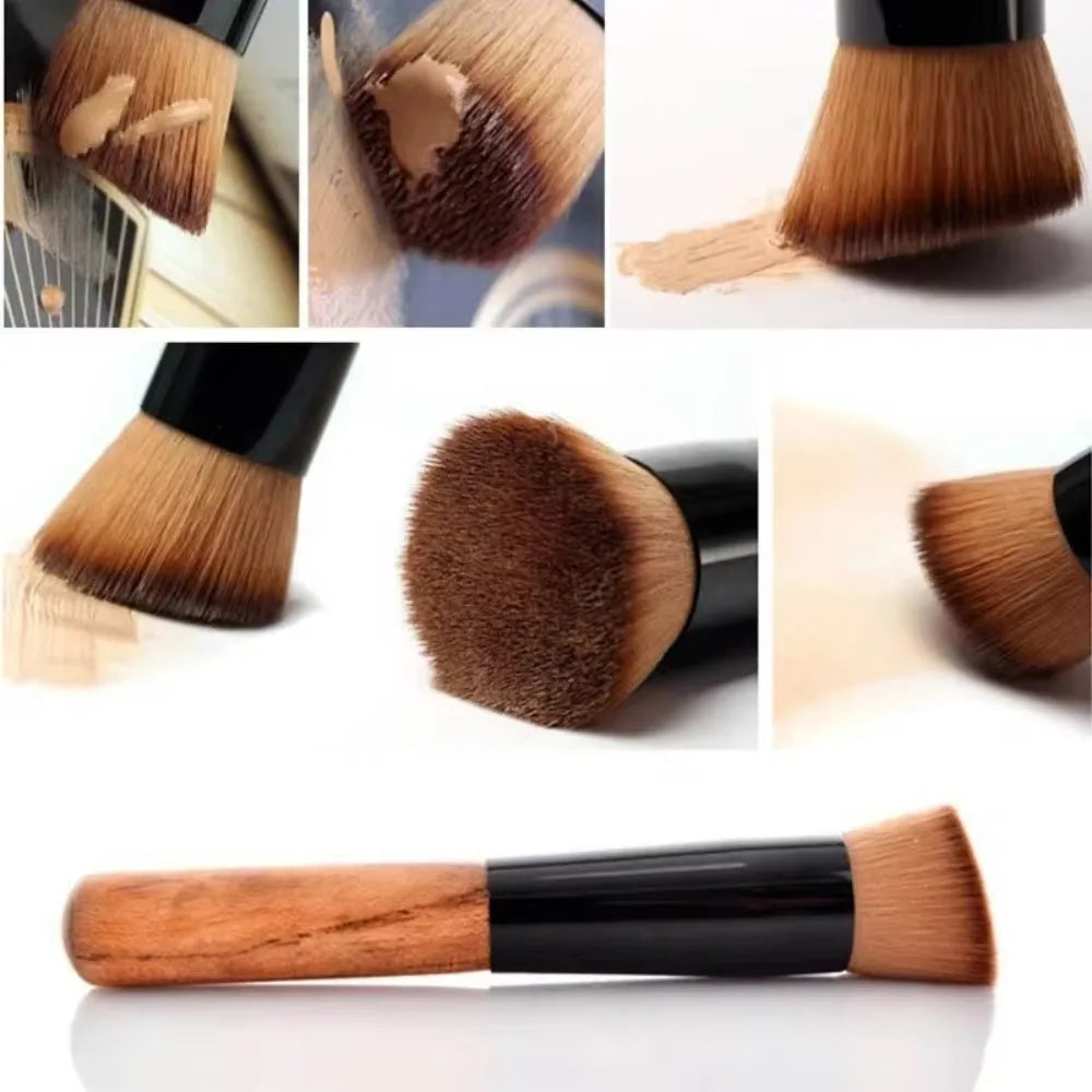 1Pc Foundation Makeup Brush Professional Cosmetic Beauty Make Up Tools Kabuki Powder Blush Foundation Flat Top Brush Beauty World Shop