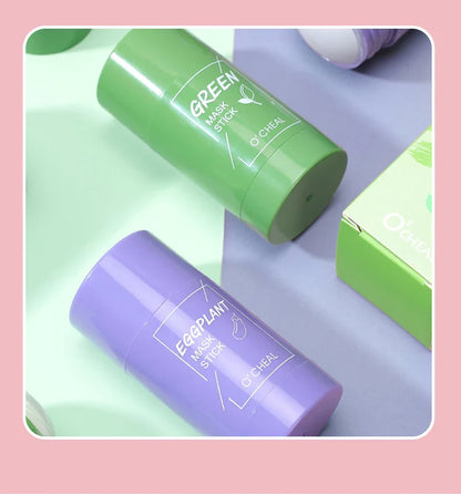 Solid facial mask Stick Green Tea Honey Peach Cleaning Pore Moisturizing Long Charcoal Eggplant Mud Film Beauty Trend Shop