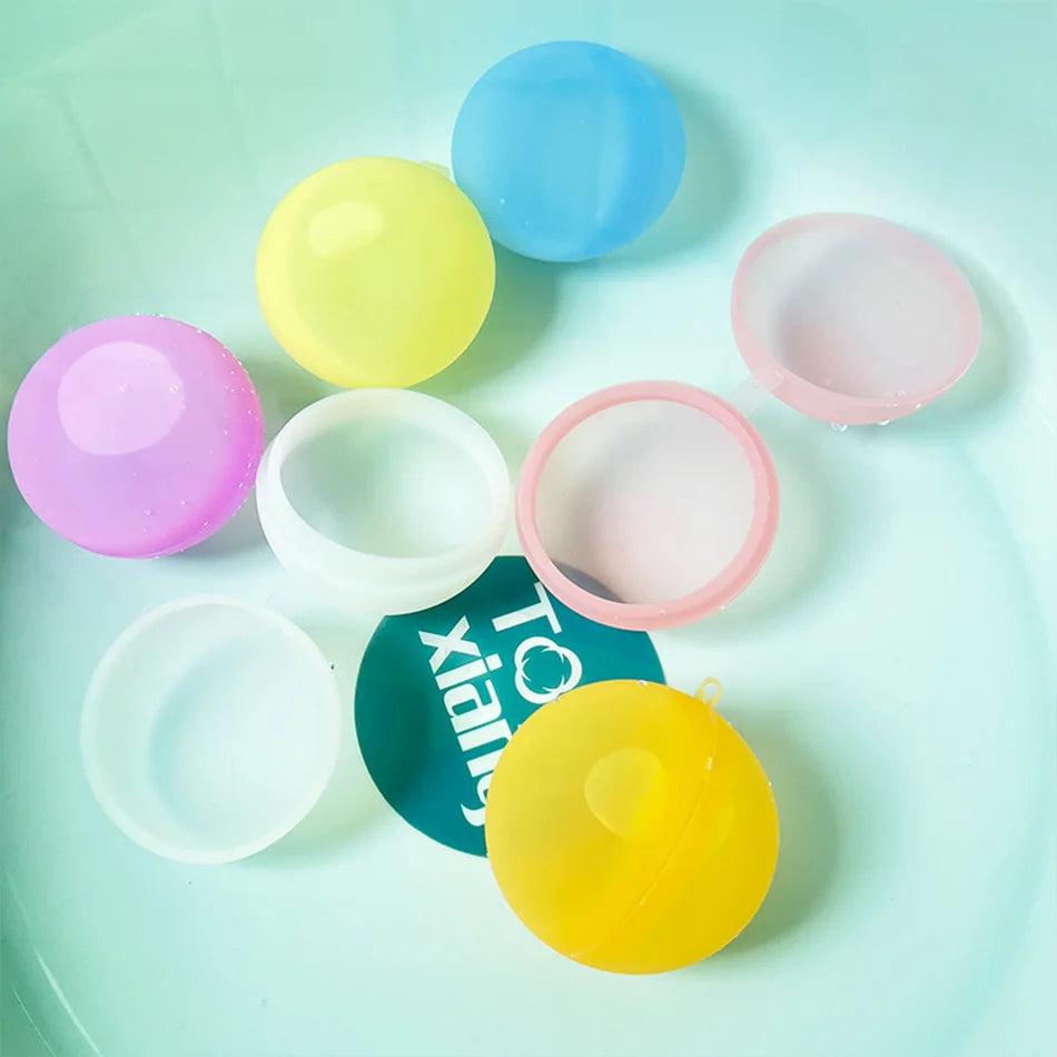 New Reusable Water Balloons Refillable Water Balloon Quick Fill Self Sealing Water Bomb Splash Balls for Kids Swimming Pool Beauty World Shop