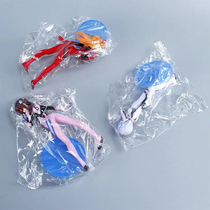 3Pcs/set  Neon Genesis EVANGELION Anime Figure Eva Ayanami Rei Asuka Langley Soryu Makinami PVC Action figure Toys Model Collec Beauty World Shop